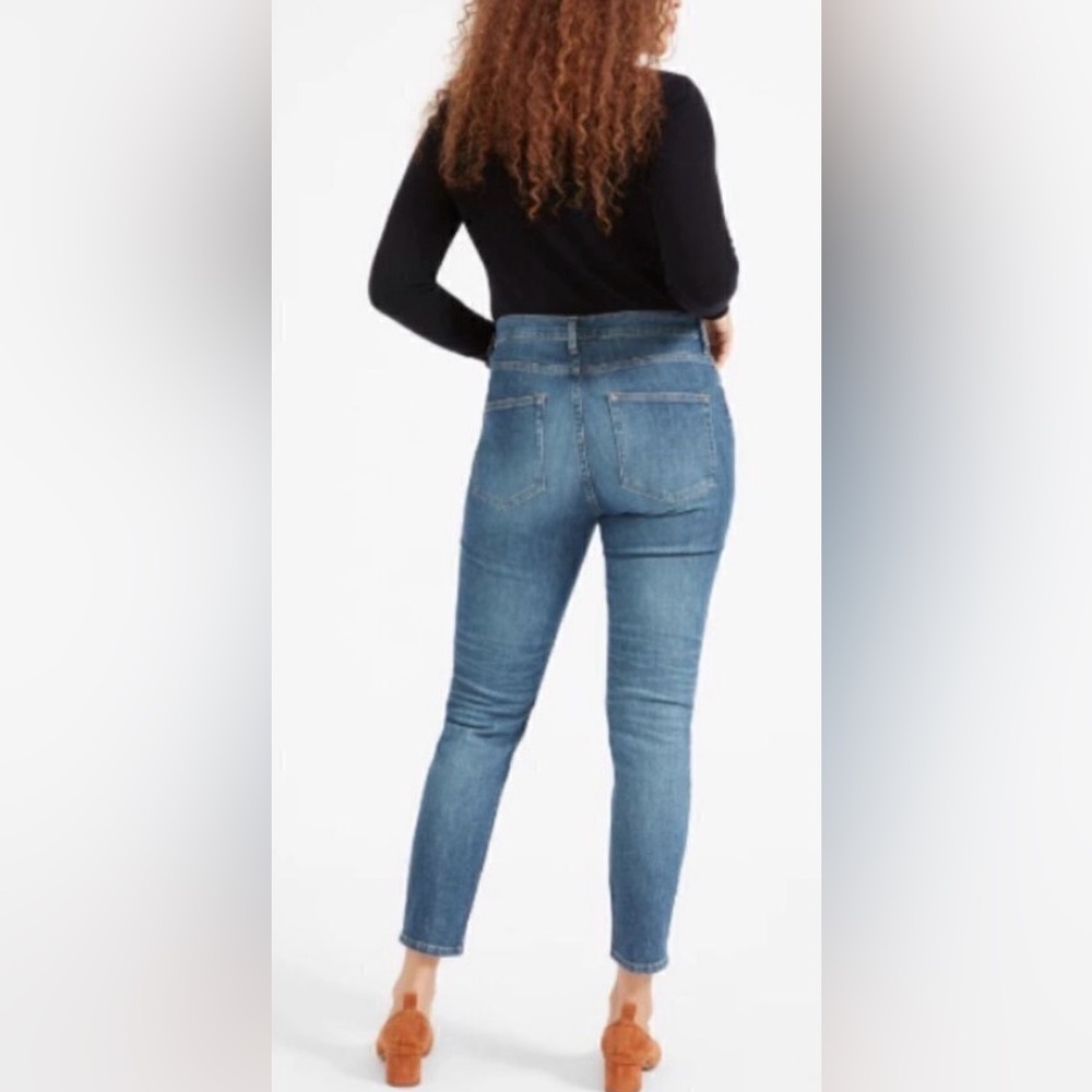 Everlane The High-Rise Skinny Jean in Mid Blue